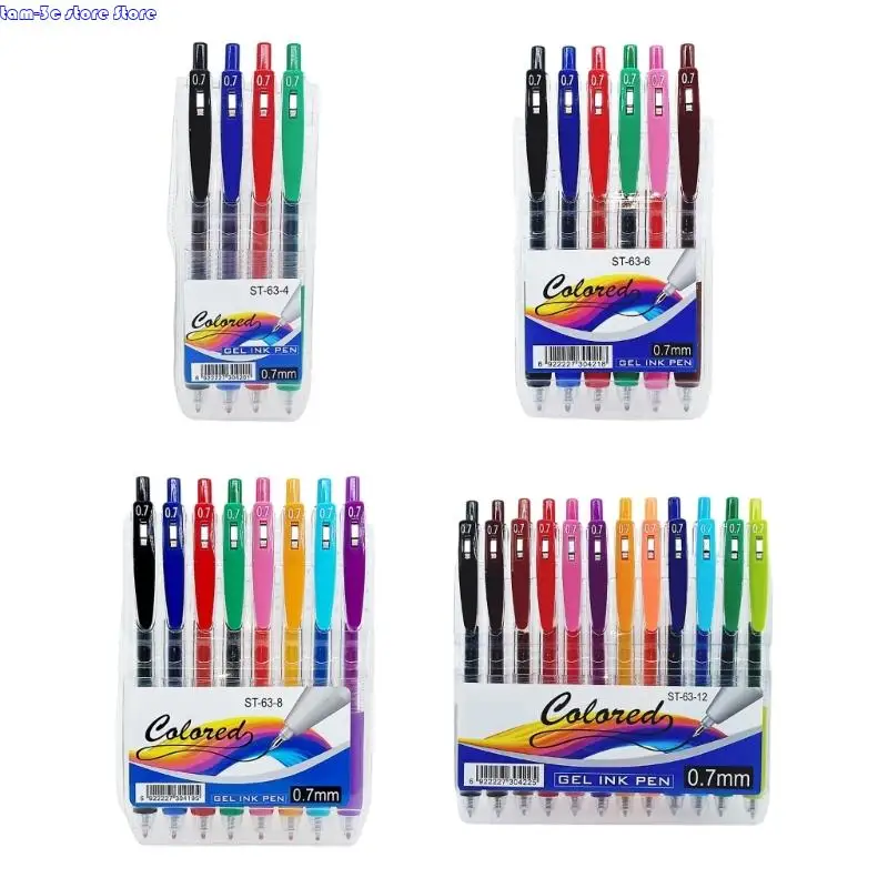 

Retractable Colored Gel Pen Assorted Color Gel Inks Pen 0.7MM Tip for Journal Notebook Planner Note Taking Scrapbooking
