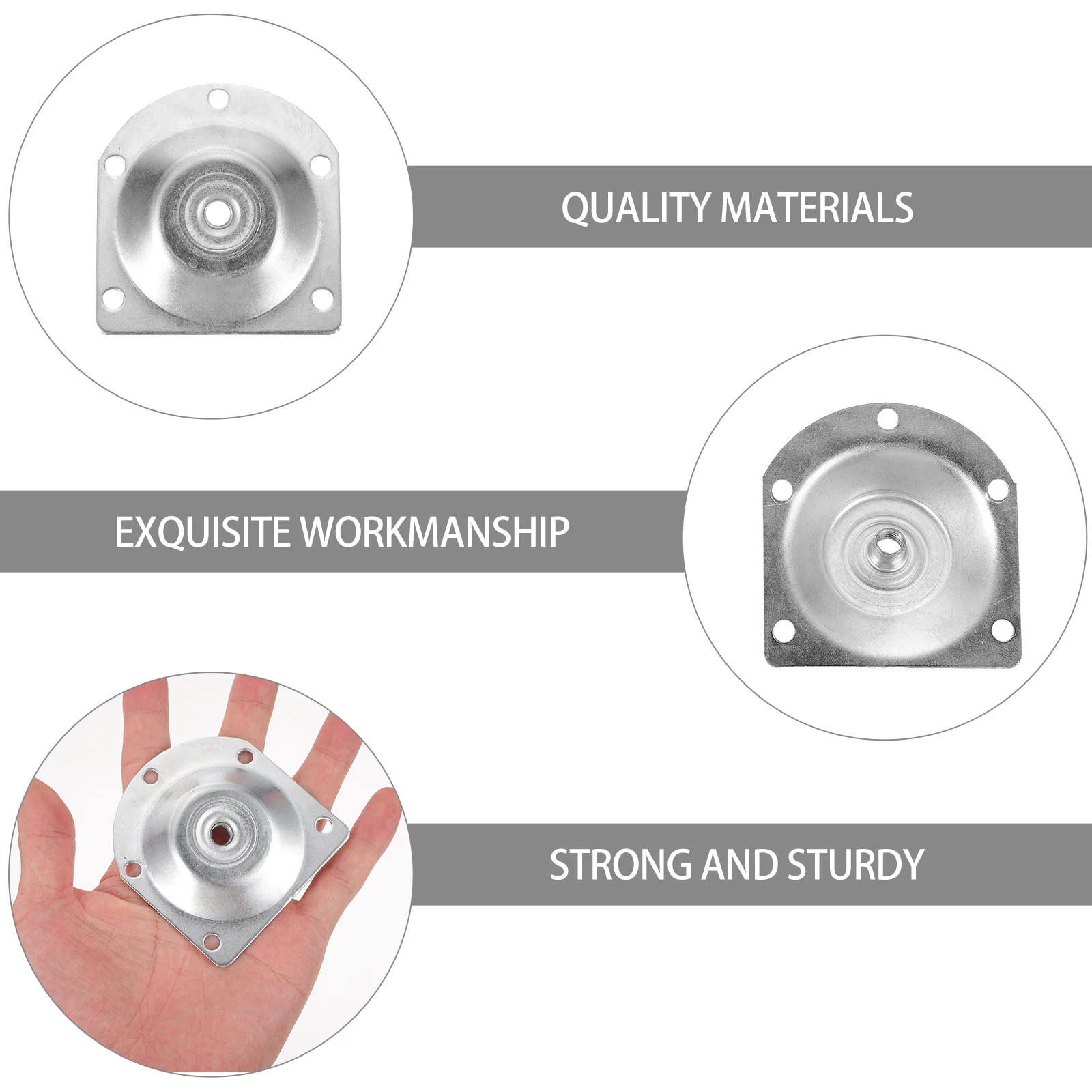 8개입 원형 테이블 다리 스페이서 12도 각도 장착 플레이트 가구 다리 경사 부착 하드웨어 목재 다리 액세서리