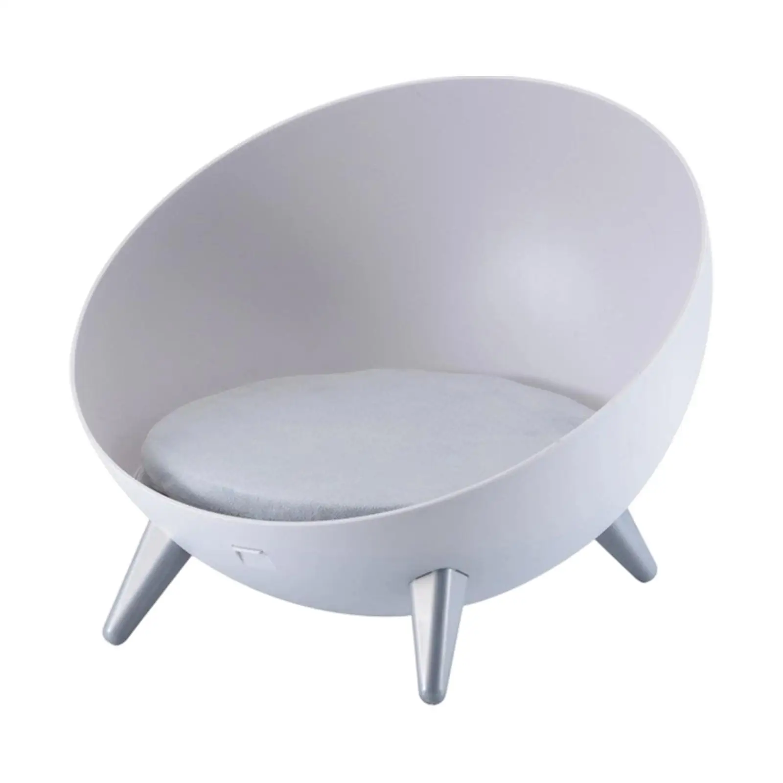 Elevated Cat Bed Raised Pet Bed Hemispherical Cat Furniture Stool Round Nordic Small Dogs Sofa with Removable Cushion - view 2