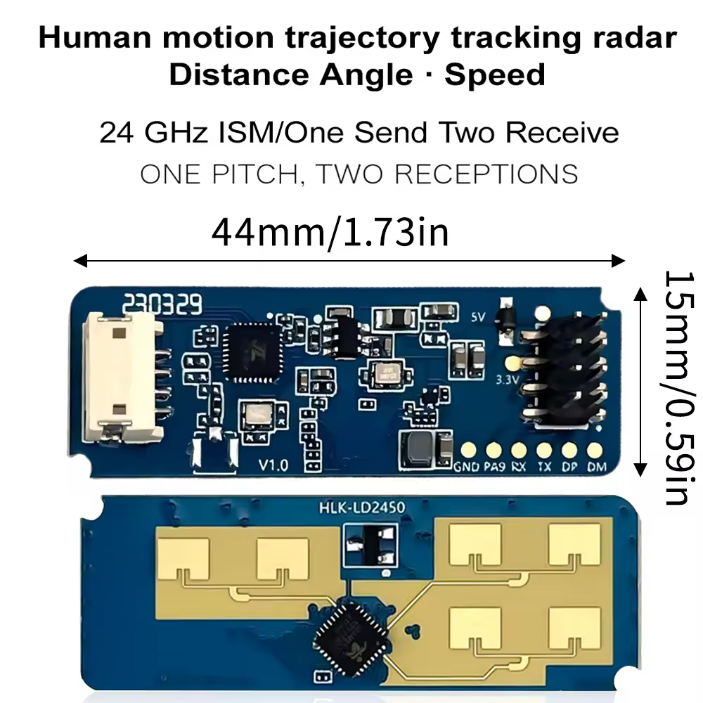Radar Sensor Module HLK-LD2450 Human Presence Motion Radar Sensor Module Non Contact Monitoring Detector Sensor