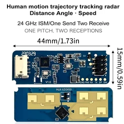 Módulo de Sensor de Radar, Detector de detección de movimiento de presencia humana, sin contacto, HLK-LD2450