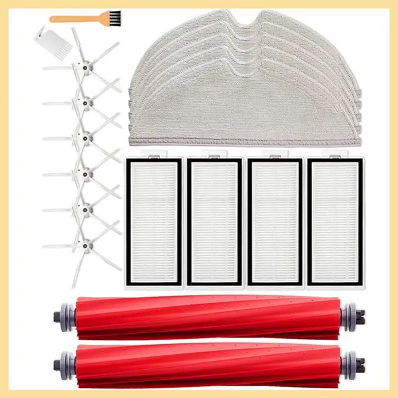 

ХОРОШАЯ основная боковая щетка Hepa-фильтр, тряпки для швабры для Roborock Q7 Max, Q7 Max+, T8, аксессуары для роботов-пылесосов, запасные части