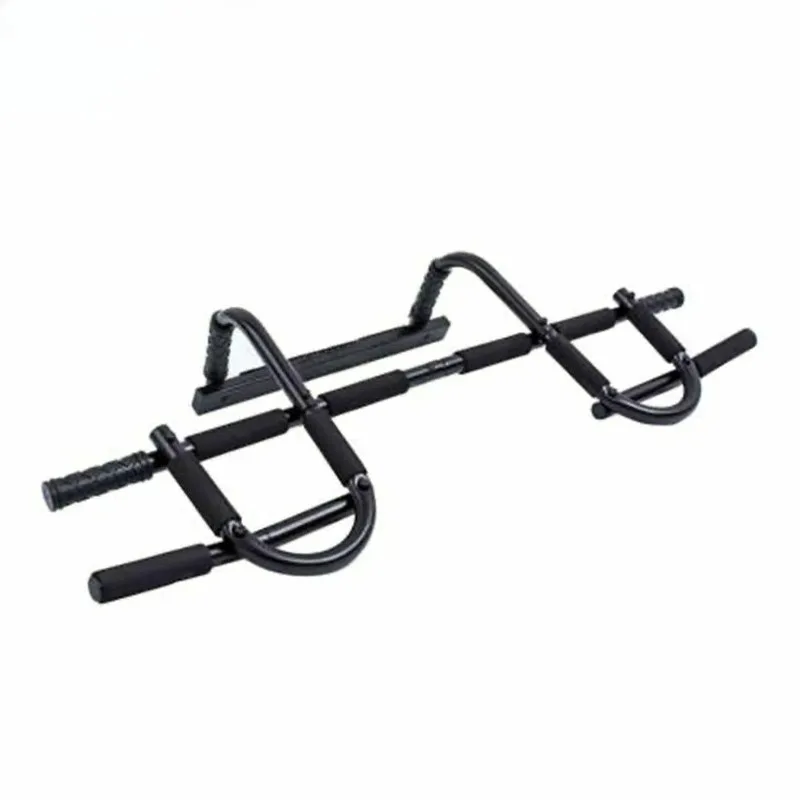 

Heavy Duty Steel Customizable Adjustable Doorway Multifunction Pull-Up Bar for Home Gym Black