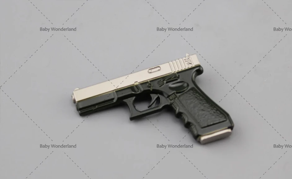 

In Stock 1/12 Ratio Glock Mini Soldier Pistol Weapon Model Scene Props Fit 6''Action Figure Body Soldier Accessories