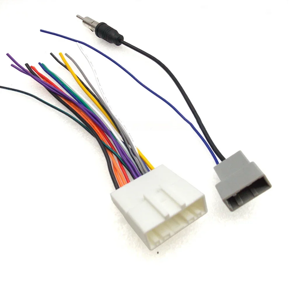 

Radio Stereo Wire Car Stereo Radio CD DVD Wiring Harness ABS Auto Parts Car Accessories Replacement 20-pin Wiring Harness