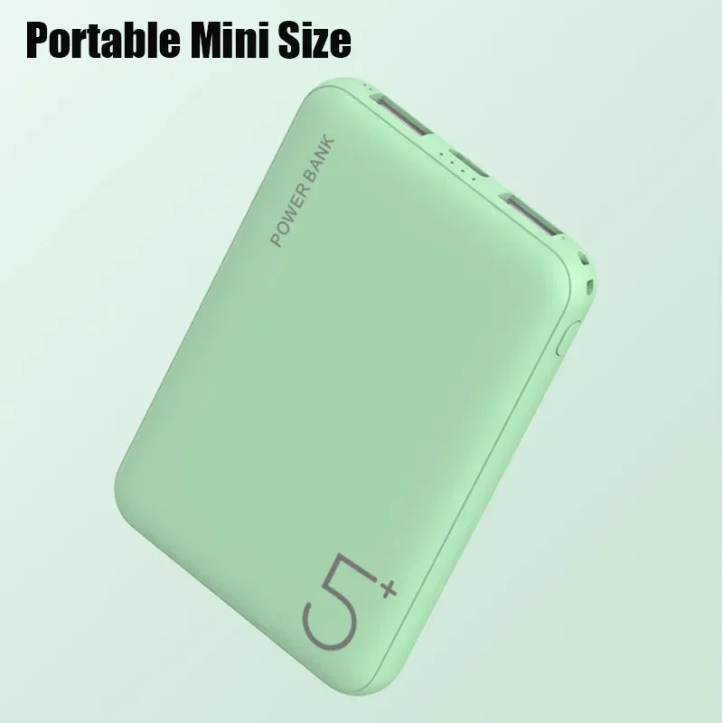 بنك طاقة محمول رفيع للغاية بقدرة 5000 مللي أمبير في الساعة مع مخرج USB مزدوج من النوع C شحن سريع باور بانك لهاتف iPhone 14 13 12 8 Xia #4