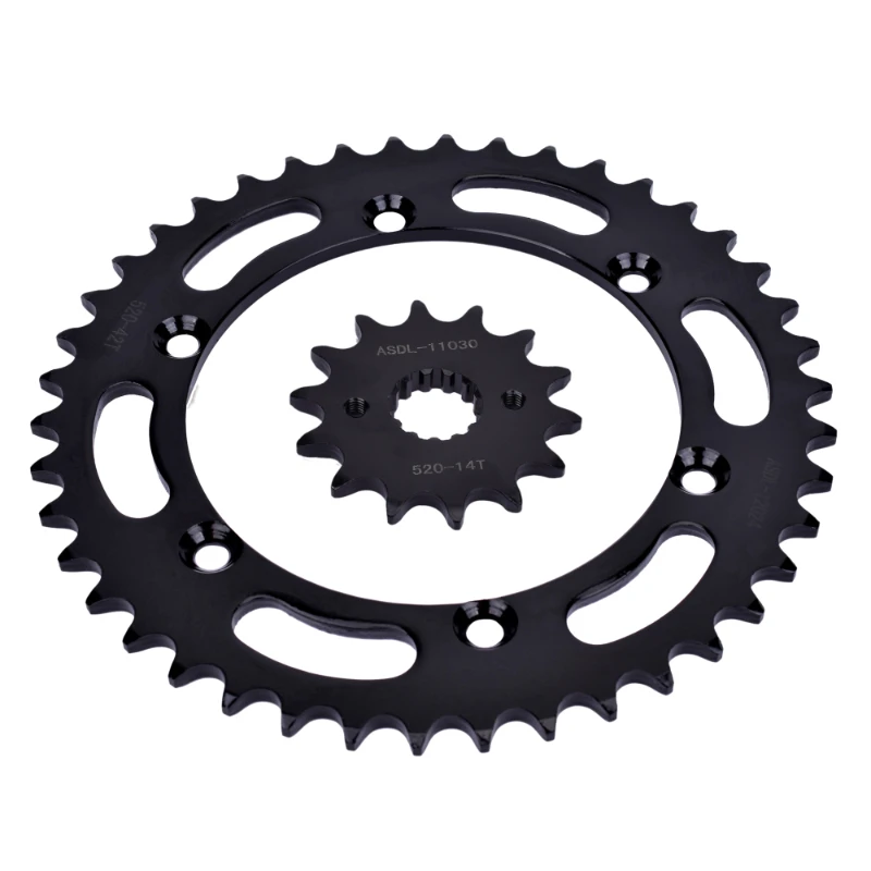 520 Motorcycle Front Rear Sprocket Kits For KAWASAKI KLX250 KLX250 S 2006 2007 2009 2010 2011 2012 2013 2014 2015 2016 2017-2019