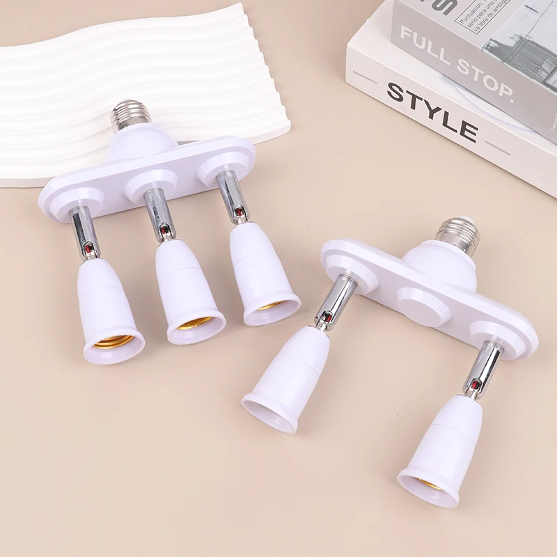 Versatile 2/3 In 1 E26 E27 To E26 E27 Screw LED Lamp Bulb Base Splitter 1 To 2/3 E27 Light Socket Holder Adapter Extender