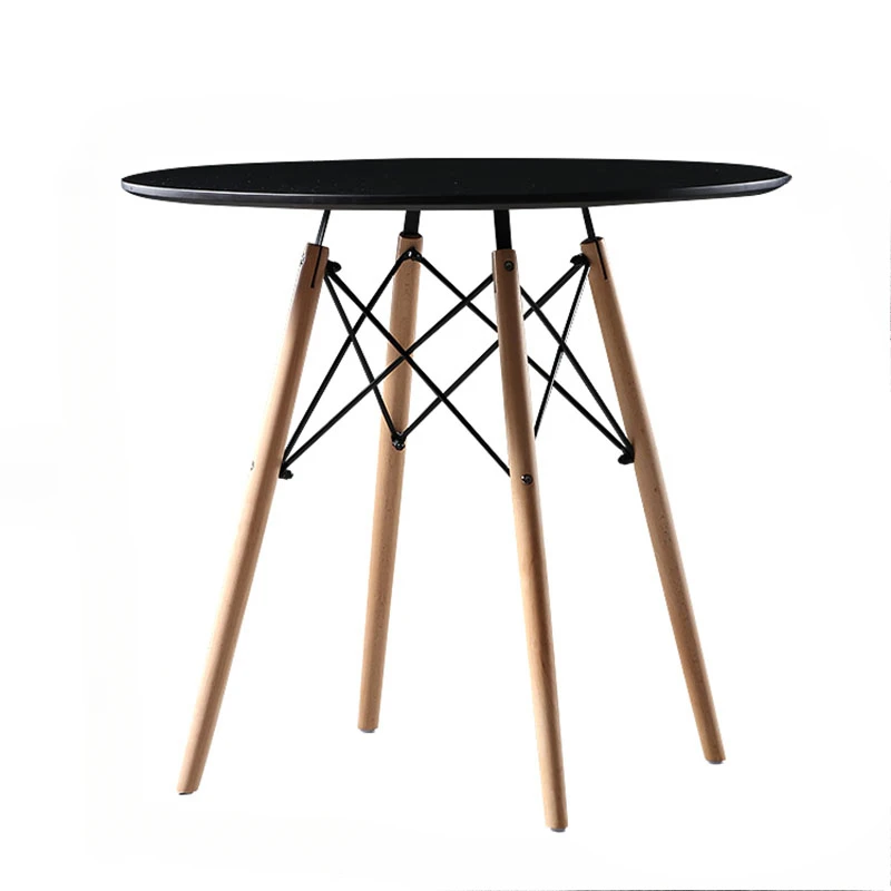 Modern Nordic Dining Table Wood Desk Coffee Round Conference Dining Table Side Living Room Mesas De Comedor Salon Furniture