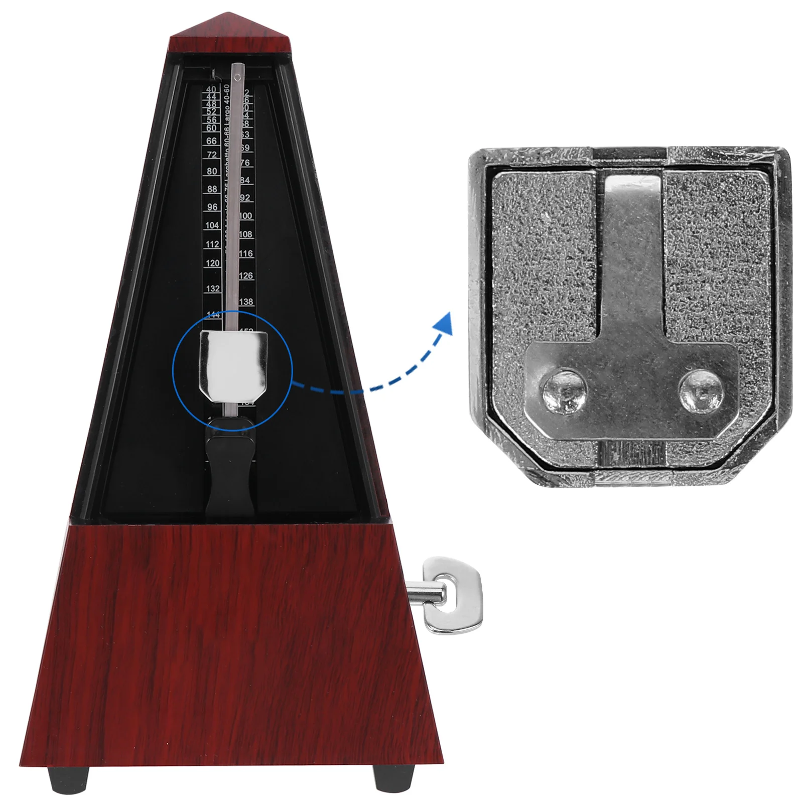 

Metronome Parts Pendulum Slider Winding Rod Piano Accessories Musical Instrument Components Durability Reliability