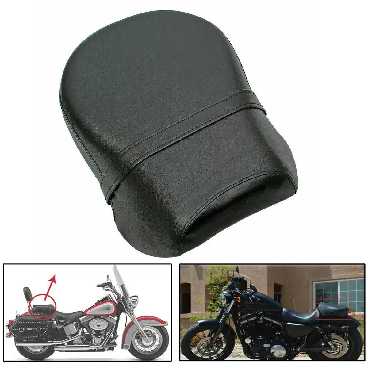 Motorrad-Rücksitzpolster für Beifahrer, Sitzkissen für Harley Sportster XL 883 1200 883XL XL1200 2007-2015