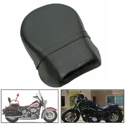 Motorcycle Rear Pillion Passenger Pad Seat Cushion Pillion Fit For Harley Sportster XL 883 1200 883XL XL1200 2007-2015