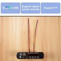 A42Z-Bluetooth 5.0 MP3 Decoder Board DC 5V 12V Car FM Radio Module Support TF USB AUX For Car Phone