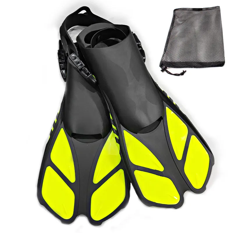 New Professional Adjustable Anti Slip Swimming Fins Adult Men Women Snorkel Foot Flippers Diving Fins Water Sports Beach Shoes