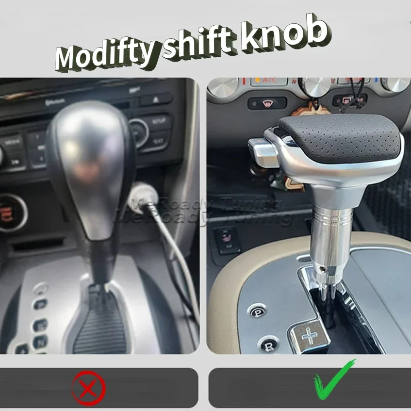 Automatic Gear Shift Knob joystick shifter ball with button for Renault Koleos Samsung QM5 2008 2009 2010 2015 Accessories