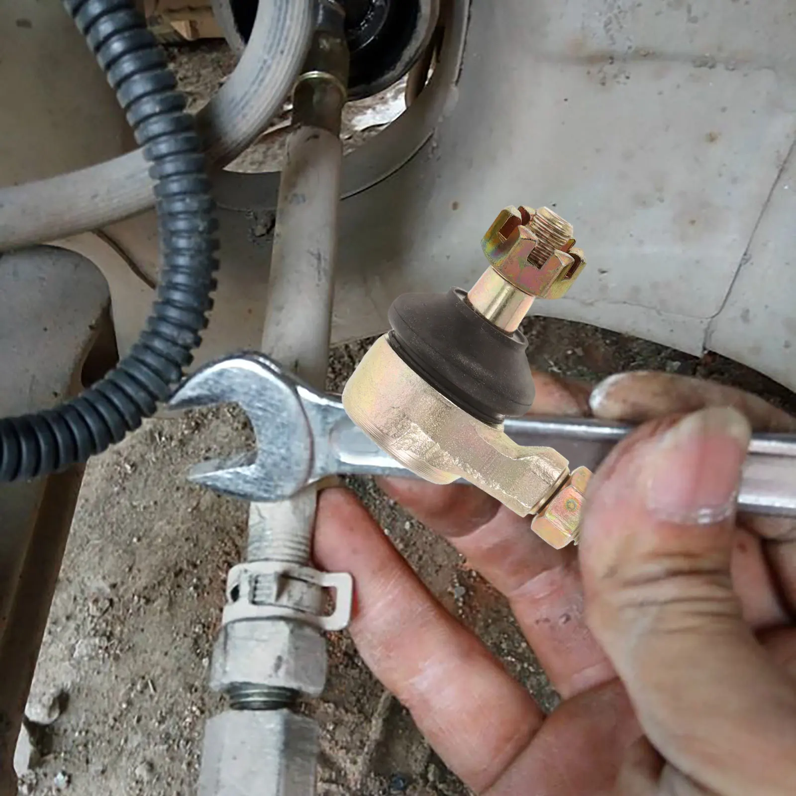 5Pcs Motorcycle Accessories Steering Rod Castle Nut Cap 8-10-12-14-16Mm for Go Kart Atv Dirt Bikes Suspension Kit Part