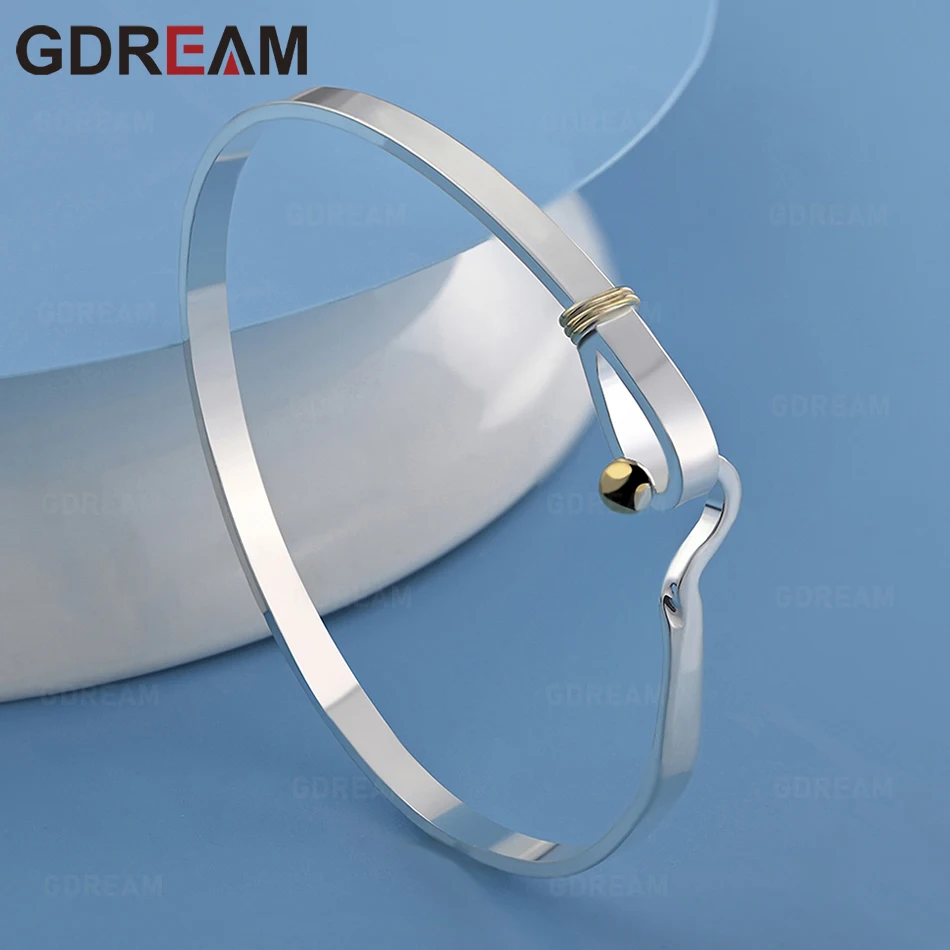 

GDREAM 925 Sterling Silver Knotted Clasp Bracelet - Exquisite And Unique Women'S Gift, Versatile For Events And Jewelry