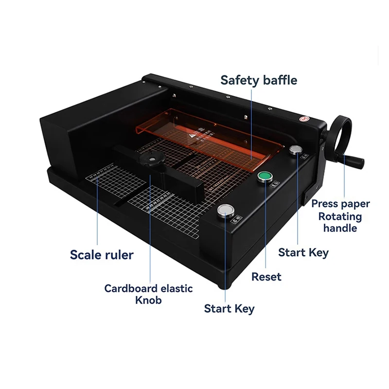 

TLF Electric Paper Cutter 4CM Thick Layer Book Photo Cutter Paper Trimmer DIY Office A4 Size Cutting hine