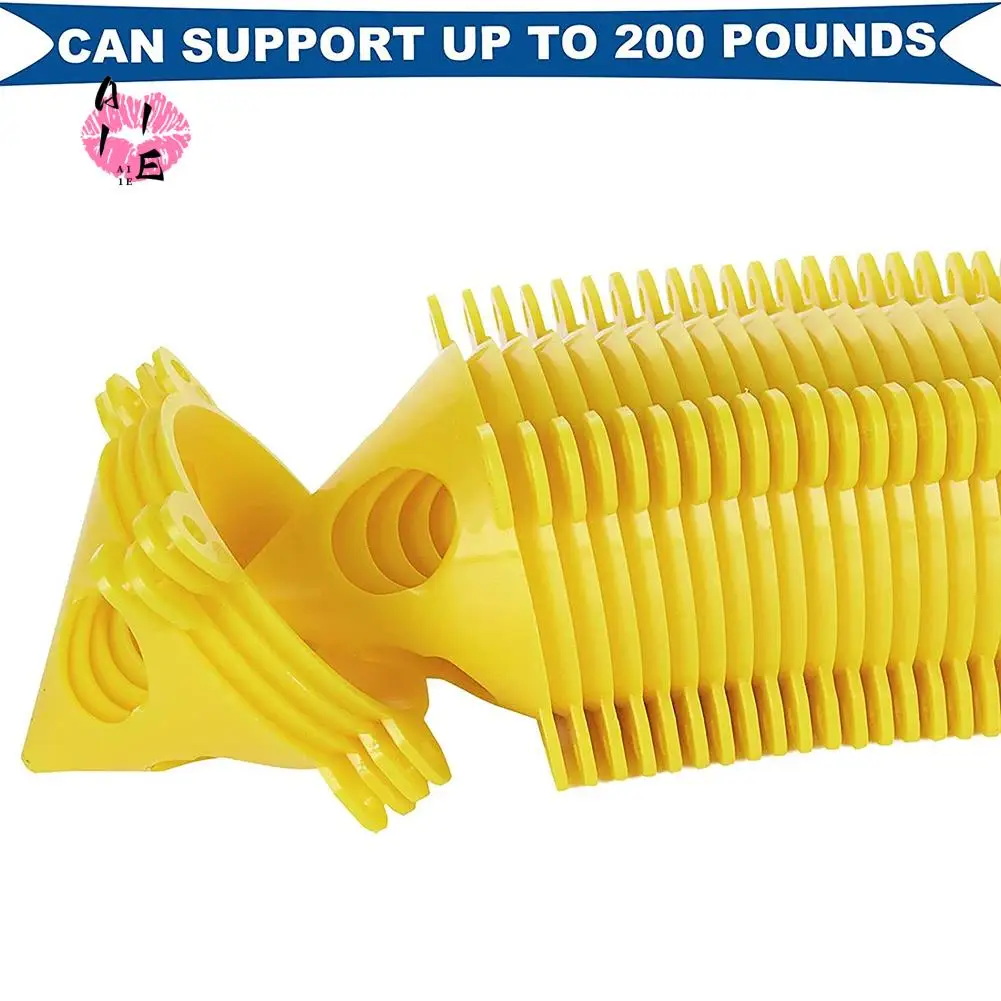 

A11E-50 PCS Yellow Cone Canvas And Cabinet Door Risers, 3.5Inch X 2Inch Pyramid Stands, Acrylic Painting Support Stands