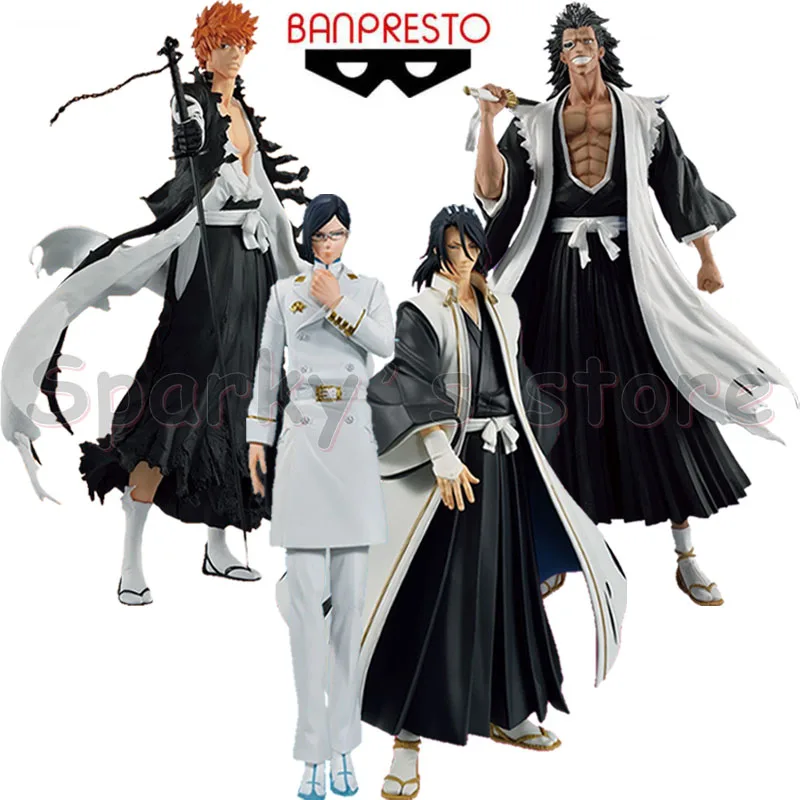 Bandai Original Ichiban KUJI OP.1 BLEACH Anime Figure Ichigo Kurosaki Uryu Ishida Action Figure Toys For Boys Girls Kids Gifts