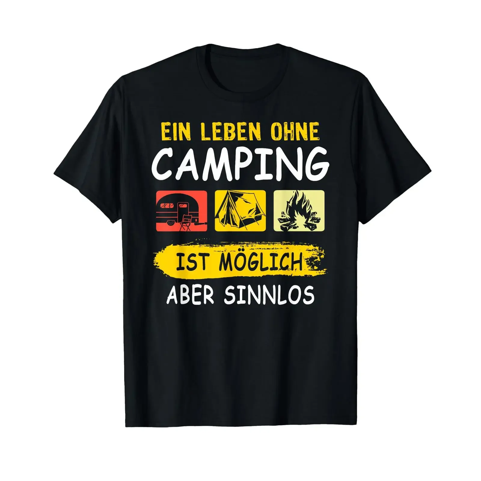 Camping Sayings Caravan Tent Outdoor T Shirt vintage Washed Stretched Comfortable Breathable Stylish graphic streetwear fashion