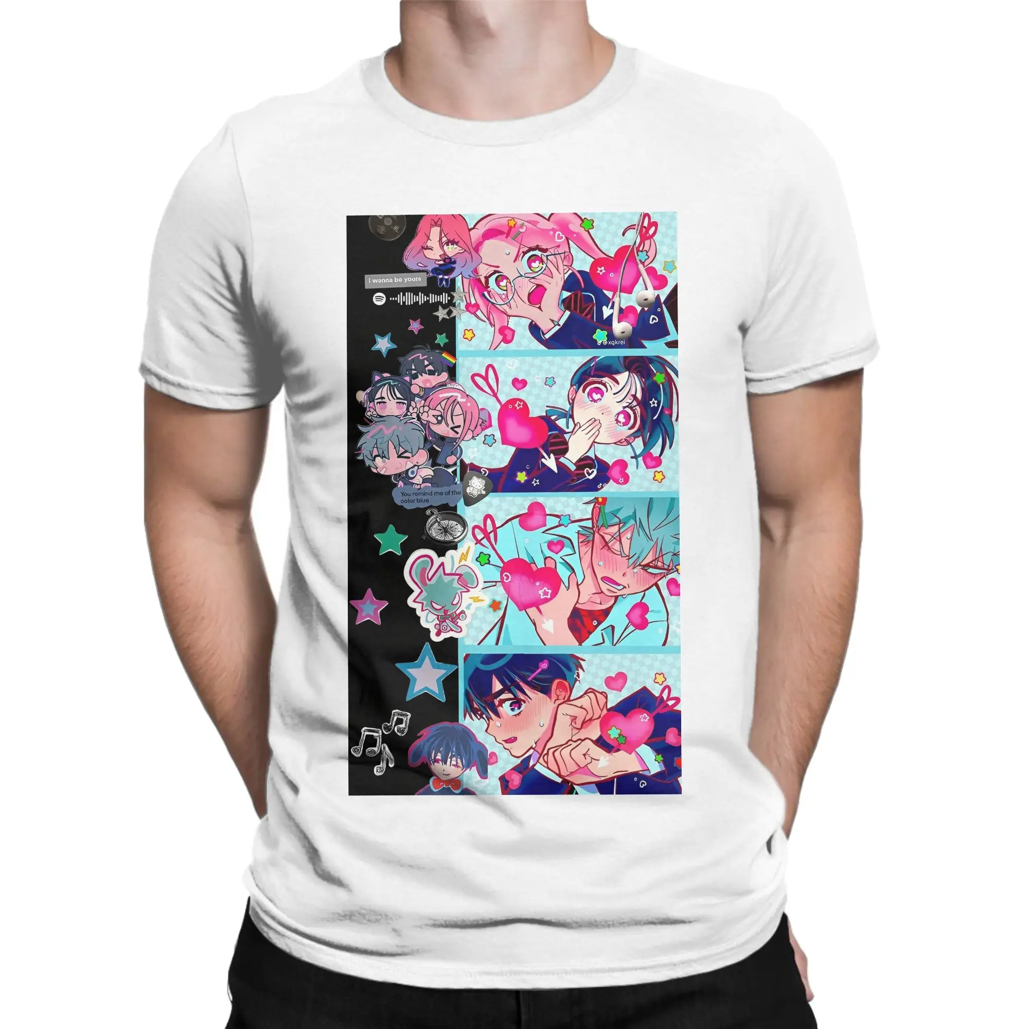 Alien Stage Anime Men Women T Shirt  Funny Tee Shirt Short Sleeve Round Neck T-Shirt 100% Cotton Original Tops