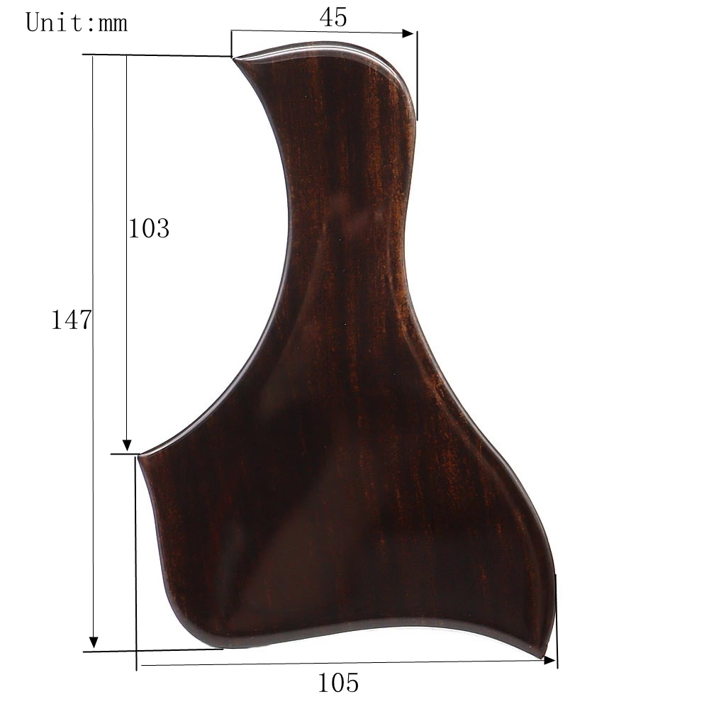 1R Decorative Celluloid & Crystal epoxy resin Guitar Pickguard Anti-scratch Plate for Folk Acoustic Guitar 4 Sizes