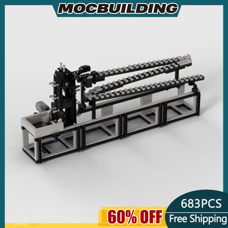 

Moc Building Block Gbc Ramp Module Dribbling Device DIY Assembly Model Sports Children's Gift Toy