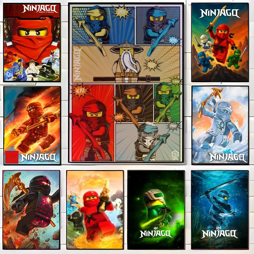 adventurous franchise L-LEGO Ninjago Poster Wall Art Print Decorative Mural Home Decor Gift Unframed