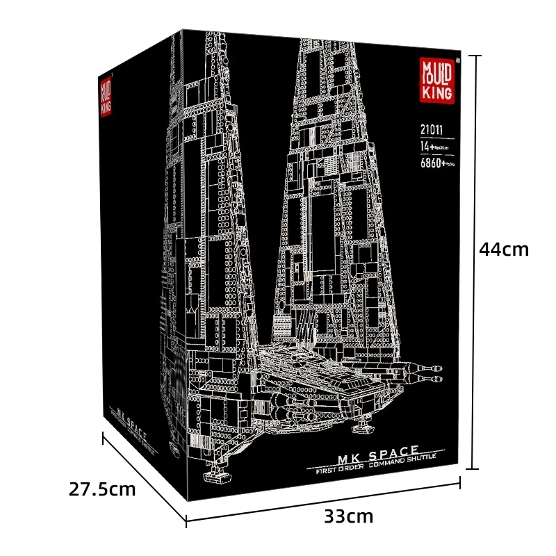Форма KING 21011 Звездный план, новый шаттл управления UCS, Upsilon, строительные блоки, модель игрушки для детей, рождественский подарок для детей