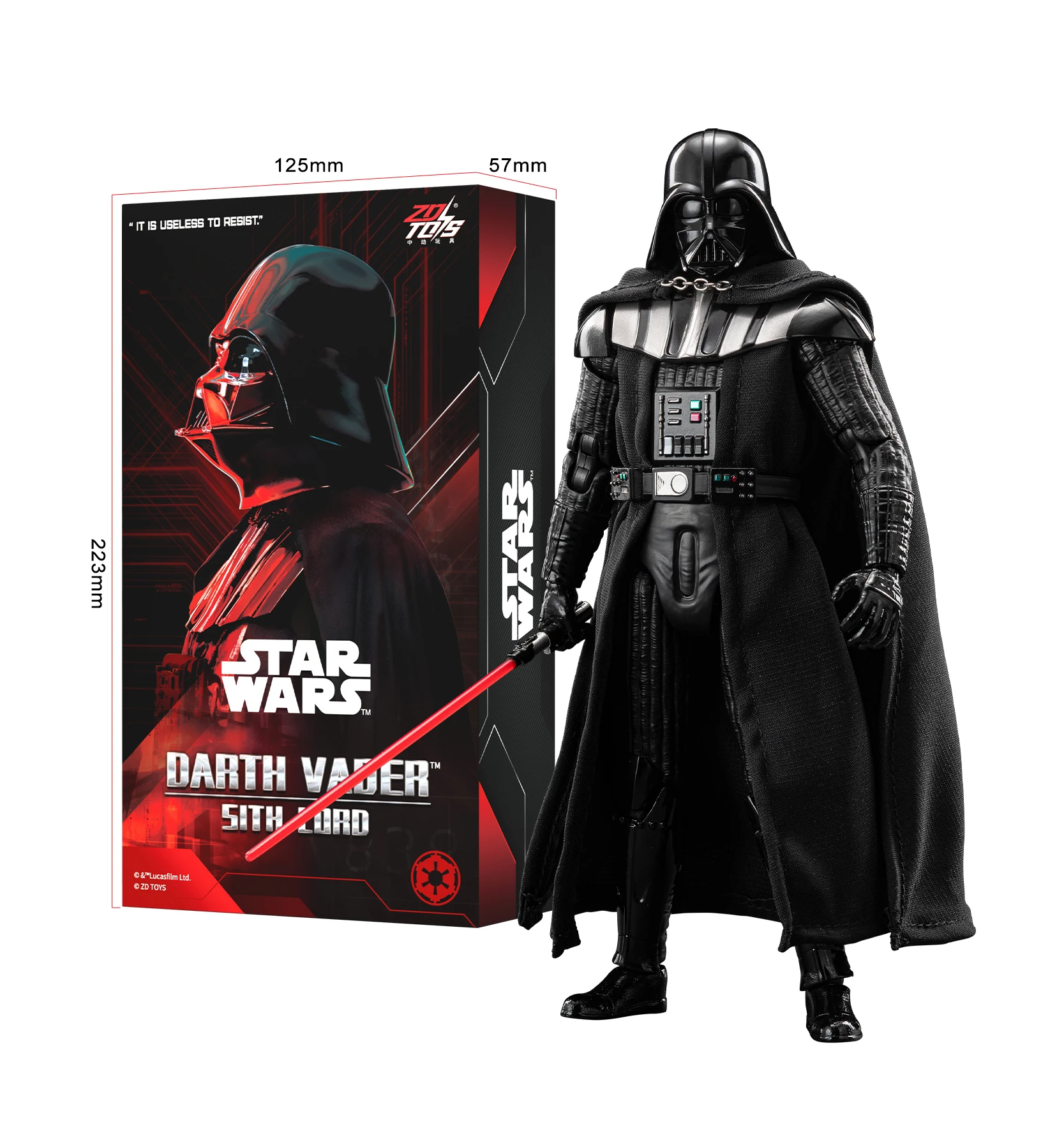 

New ZD Toys 1/10 The Mandalorian Grogu Star Wars Darth Vader Luke Skywalker Storm Trooper Action Figures Anime Model Movable Toy