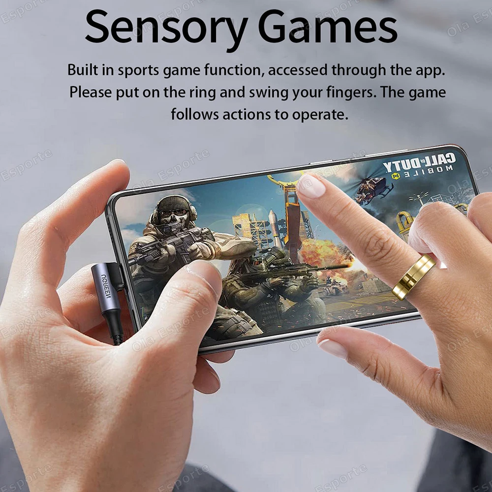 Nuovo Smart Ring R11 Frequenza cardiaca Pressione sanguigna Gioco sensoriale Modalità multi-sport impermeabili Fitness Tracker Smartring per uomo Donna