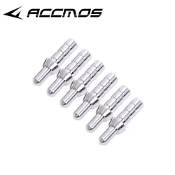 50pcs ID 3.2/4.2/6.2/5.2/8.0mm Arrow Shaft Archery Aluminum Nock Pin for Compound/Recurve Bow/Longbow Archery accessory