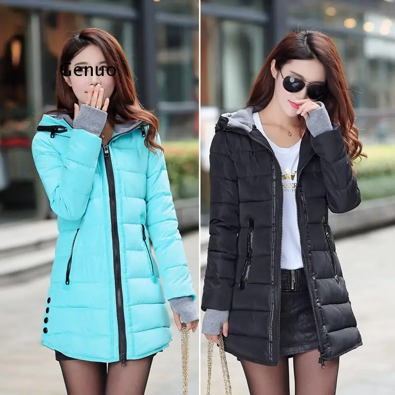 Waterproof Autumn Winter Fashion Casual Women Overcoat Warm Jacket Thick Long Lady Coats Female Warm Parkas