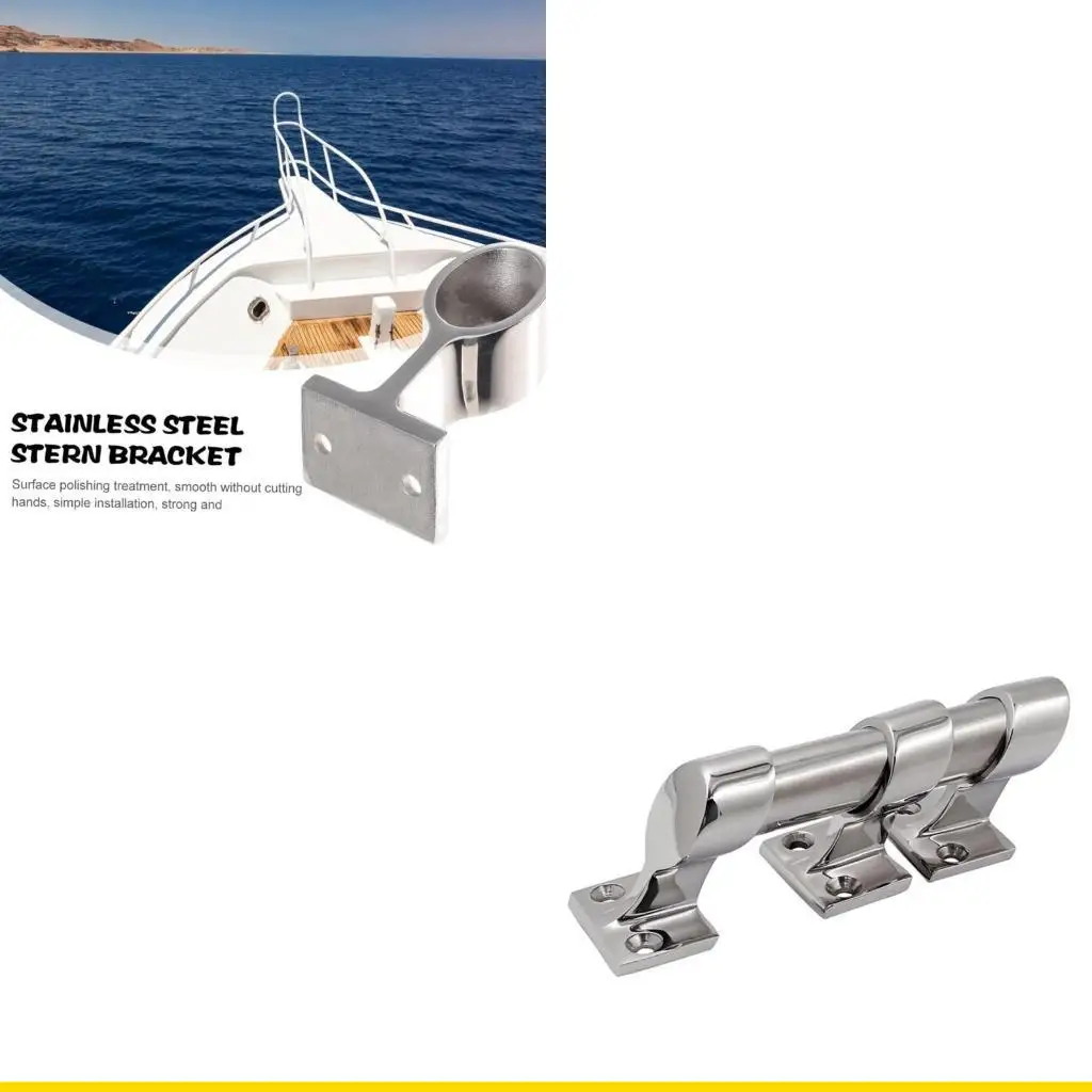 

SZCH Easy Installation Marine Hardware End/Center/Front Hand Mount Fitting Stainless Bracket Stanchion for Boat Yacht