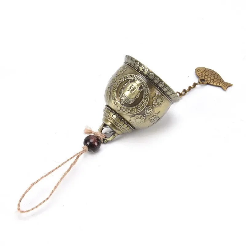 Image 4: Carillon éolien Feng Shui, artisanat cadeau pour la bonne chance, bénédiction porte-bonheur, carillon éolien, Statue de bouddha, cloche, décoration suspendue pour maison et voiture