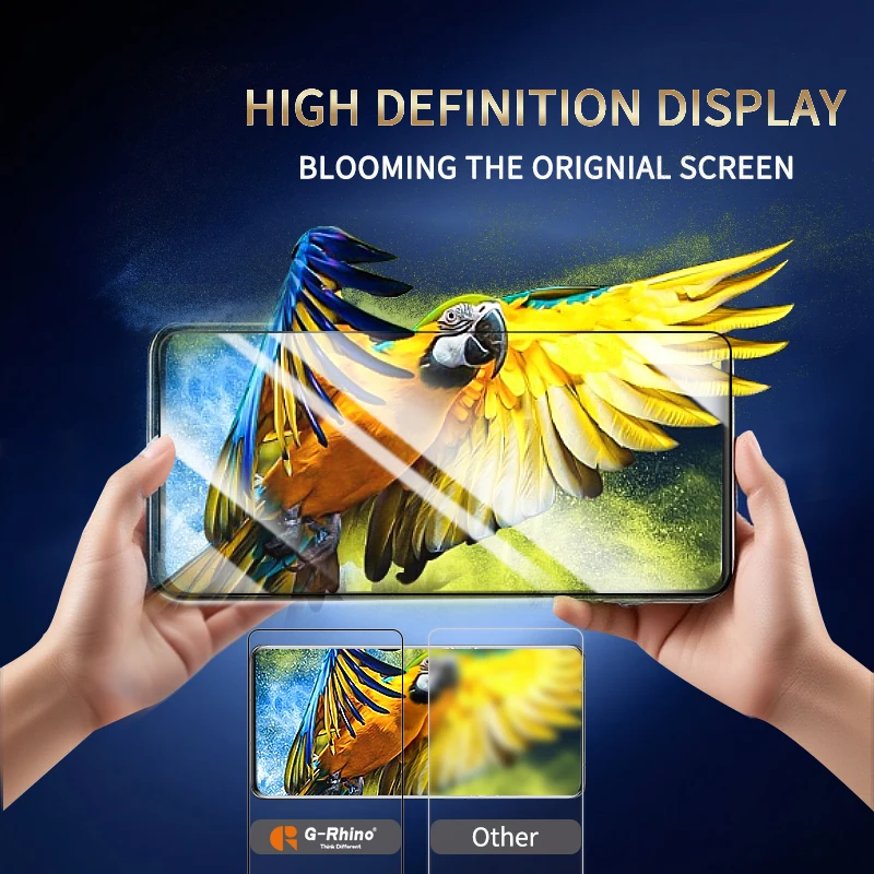 G-Rhino 1 قطعة بالموجات فوق الصوتية HD حامي الشاشة لسامسونج غالاكسي S25 S24 S23 S21 الترا S20 زائد S21 منحني حامي الشاشة