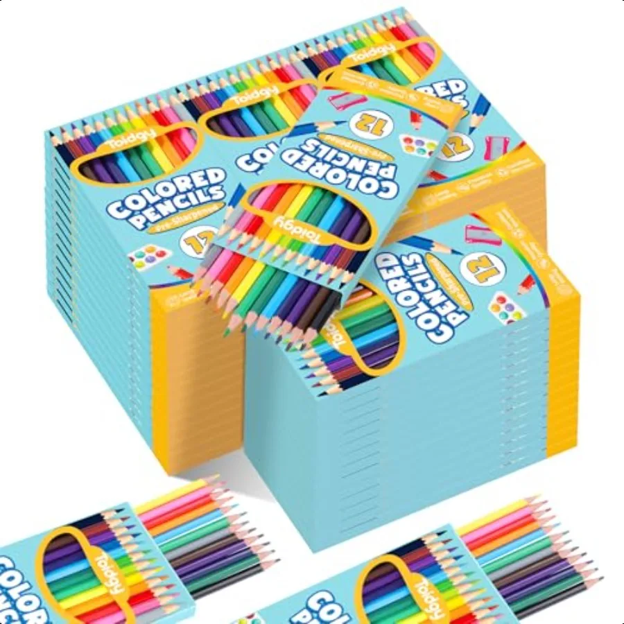 

720 Count Colored Pencils for 60 Packs Colored Pencils Bulk 12 Colors Presharpened Color Pencil for Adults Bulk School plies fo