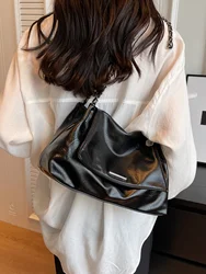 New Leisure Soft Face Large Capacity Bag For Women's Popular Versatile Chain Underarm Bag Solid High Quality Single Shoulder Bag