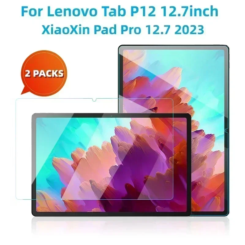 Закаленная защитная пленка HD для LENOVO TAB P12, 2 шт., 12,7-дюймовая защитная стеклянная пленка для LENOVO XiaoXin Pad Pro 12,7 TB371FC