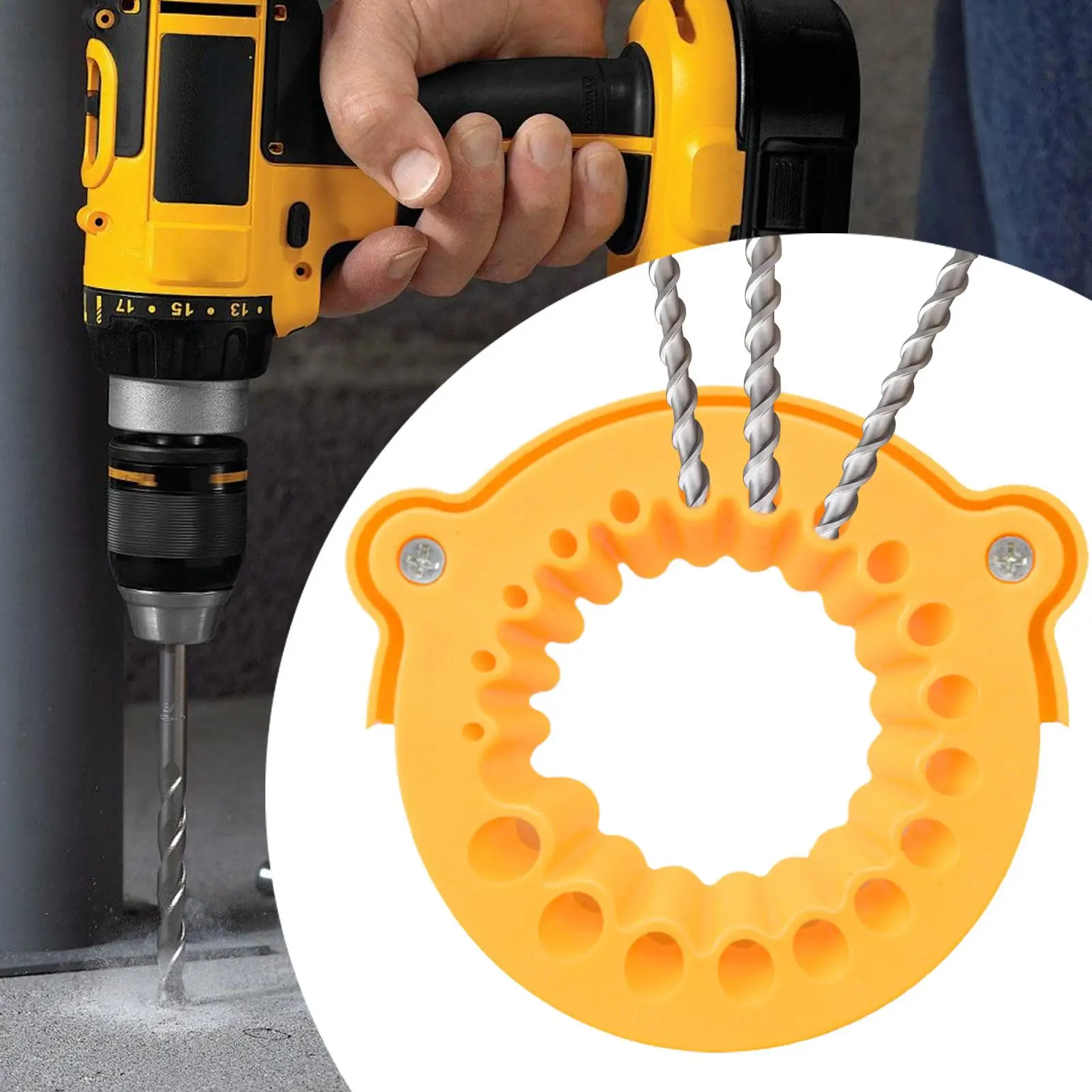 Heavy Duty Drill Bit Sharpener Power Bit Grinding Attachment for Metalworking Woodworking Auto Repair Construction