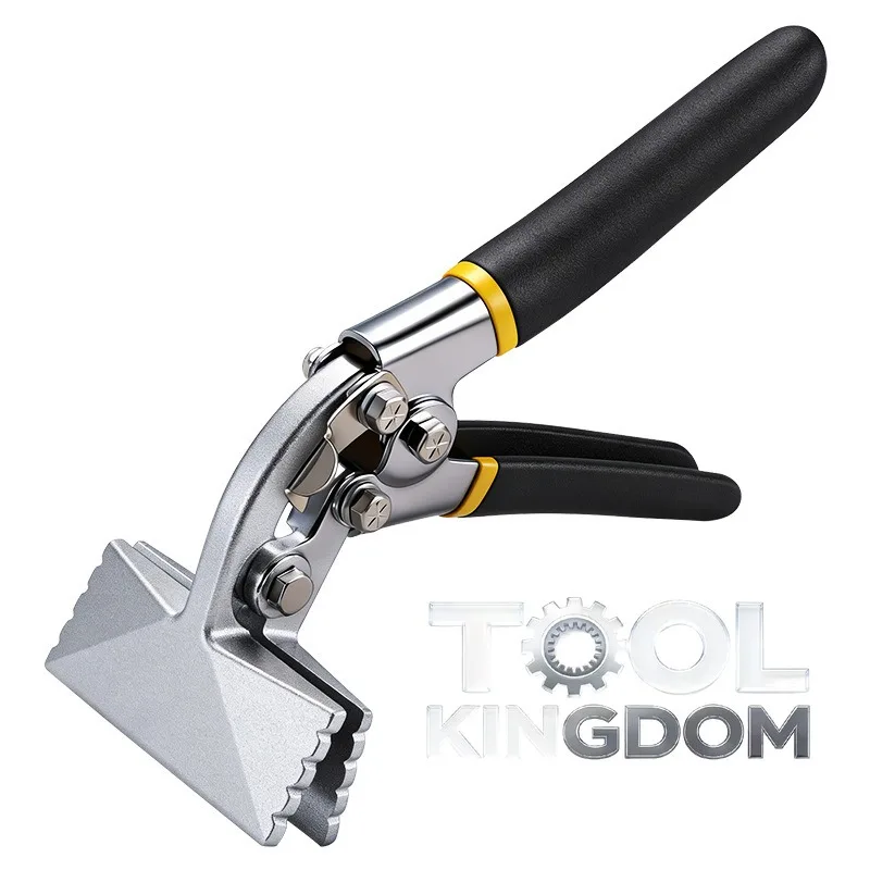 

1pc Multi-Function Sheet Metal Bending Pliers, High Hardness Locking Buckle, Ceiling Edge Sealing & Bending Special Tool