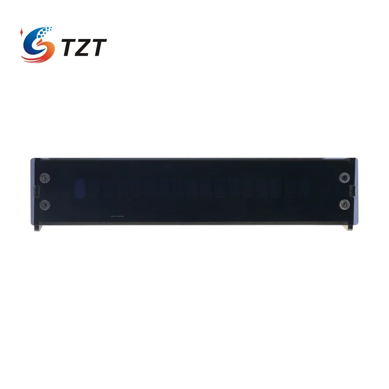 TZT VFD Clock Flip Clock Timing Reminder Manual or Automatic Brightness Adjustment with Black Acrylic Shell