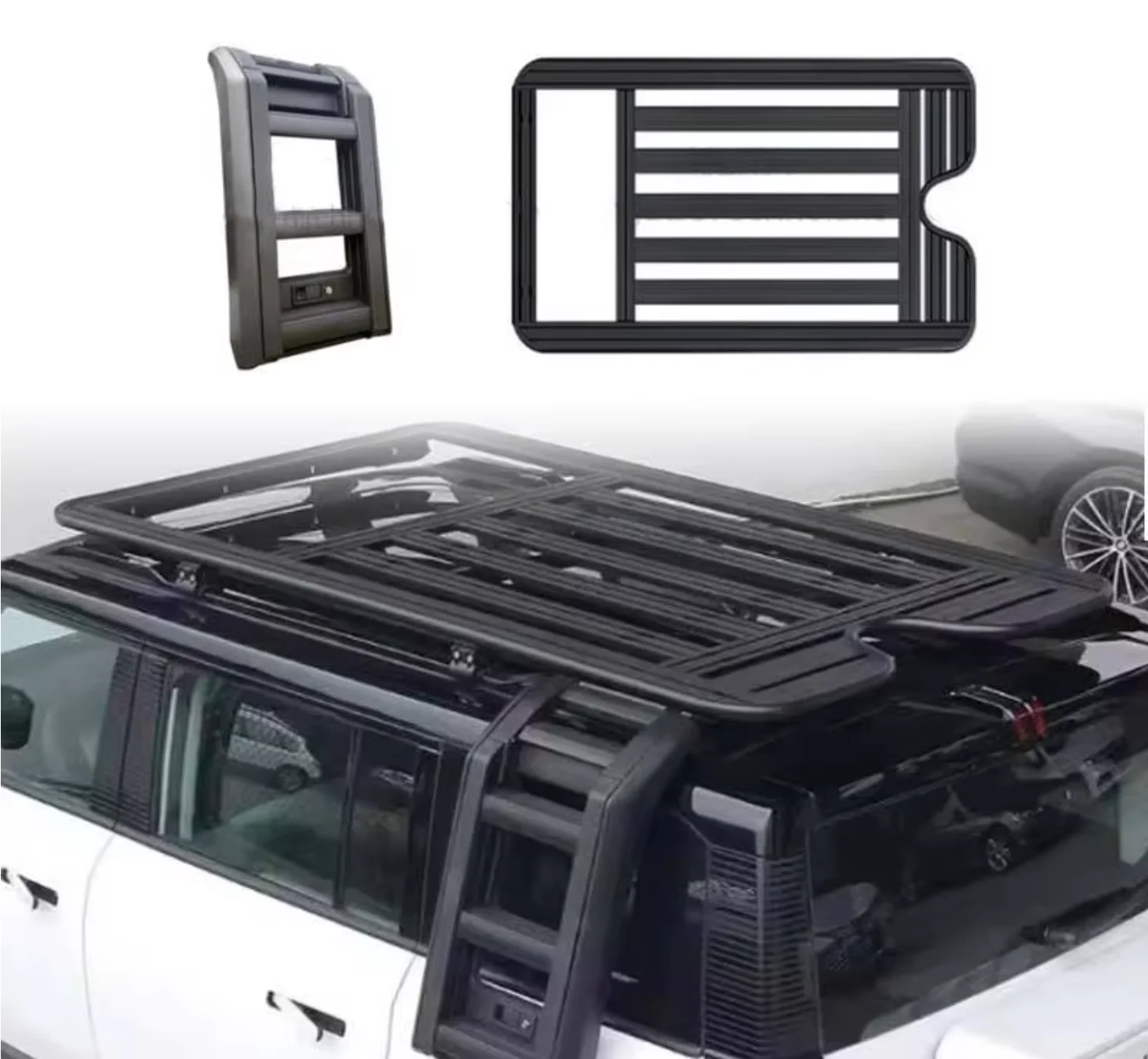 Overland Roof Rack Platform - Haomiルーフラックラダー チェリー ジェトゥール トラベラー カスタムOEM アルミ製カーゴプラットフォーム