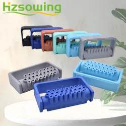 High Speed Diamond Burs Drills Sterilizer Case Box for Dental Bur Holder Dentist Lab Tools Supplies