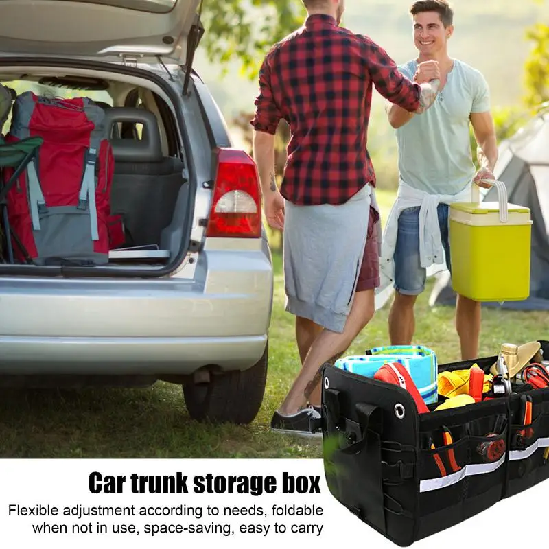 Car Trunk Storage Bag Folding Multifunction Container Tool Food Storage Bags Organizer Trunk Box For Car