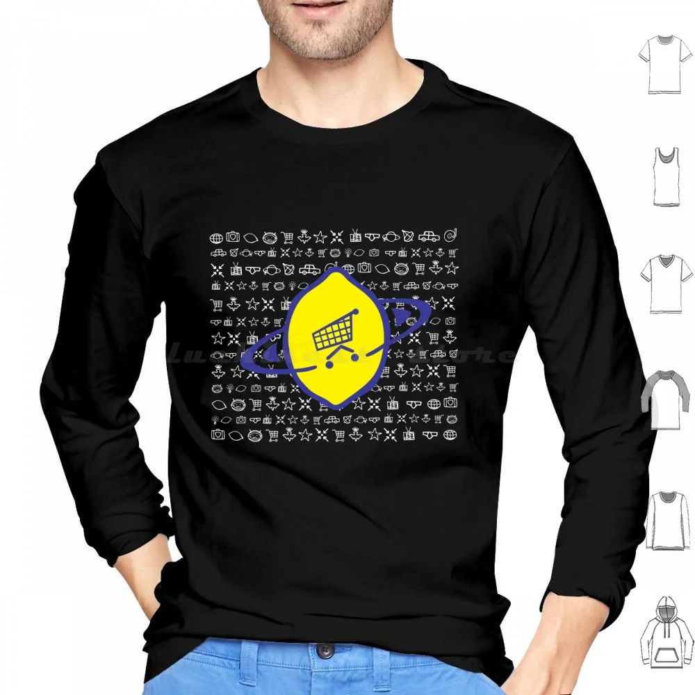 Lemon-Midnight Is Where The Day Begins Hoodie Cotton Long Sleeve Lemon Bono The Adam Clayton Mullen Tour Popmart