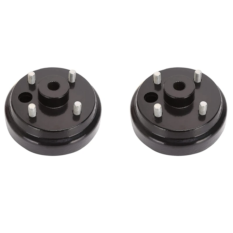 2X Golf Cart Brake Drum Hub Assembly For 1982-Up EZGO TXT PDS Electric Cart (Not Fit Gas Models) 19186G1 19186G1P