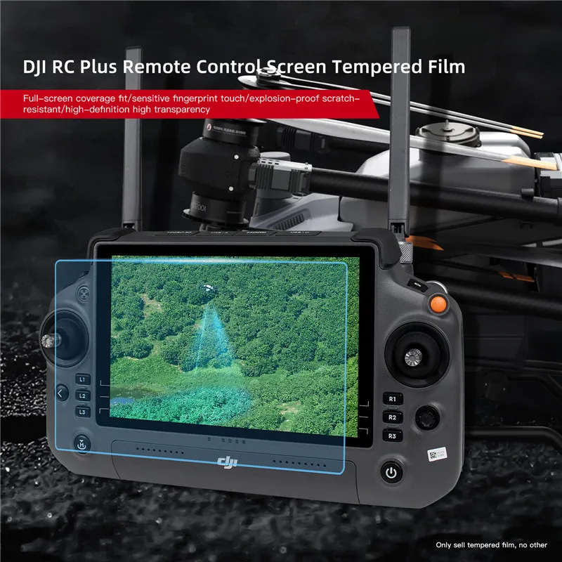 9H Tempered Glass Film for DJI RC Plus for DJI T40/T30/T20P/M30/M30T Drone Remote Controller Screen Anti-Scratch HD Film Cover