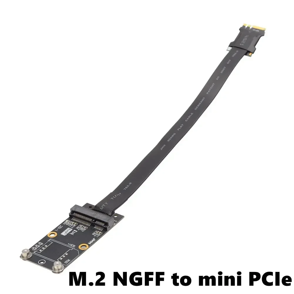 Mini PCIe Gen3.0 x1 x16 Riser Card To M.2 Key A.E. Extension Cable mPCIe Mini Card PCI-E 1X 16X To NGFF M.2 WiFi A.E.Key Adapter